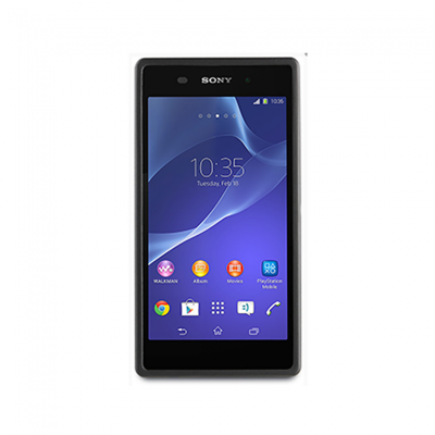 Roxfit Protective Shell Xperia M2 Case - Black - Front View