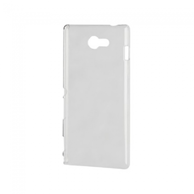 XQISIT iPlate Glossy Xperia M2 Case - Clear - Side View