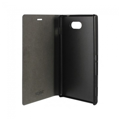 XQISIT Viskan Folio Xperia M2 Case - Black - Open View