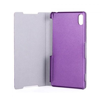 XQISIT Viskan Folio Xperia Z2 Case - Purple - Open View